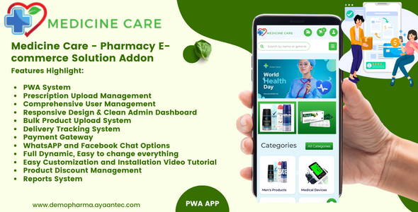 Medication Care – Pharmacy E-commerce Resolution Addon