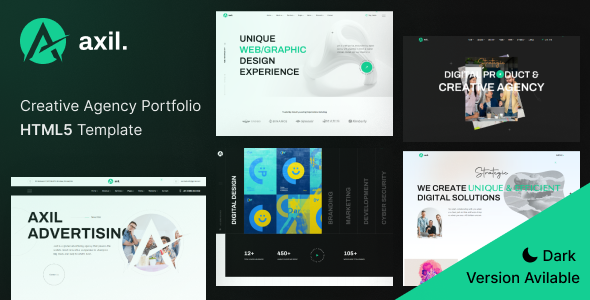 Axil – Inventive Agency Portfolio Template