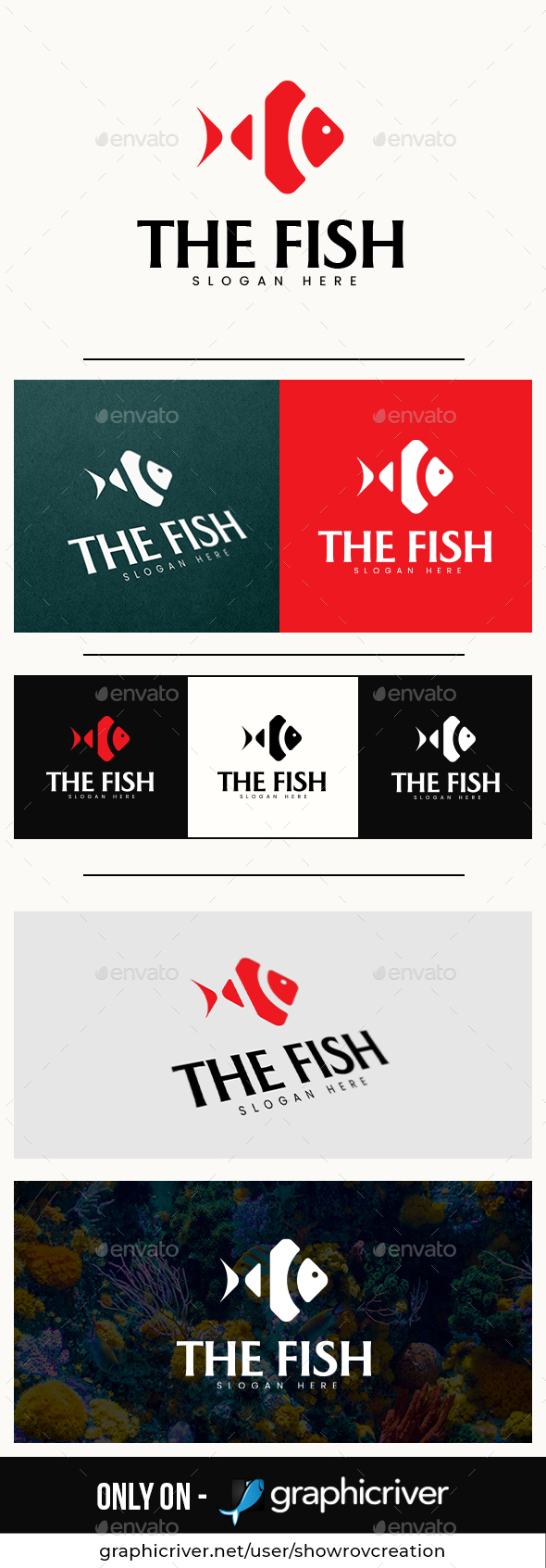 Fish label Template