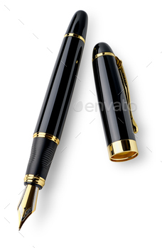 Gloomy and gold fountain pen