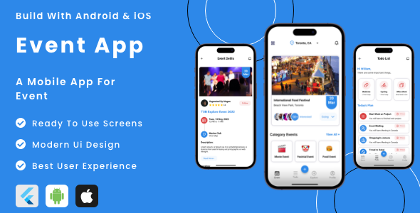 Match App – Flutter Mobile App Template  