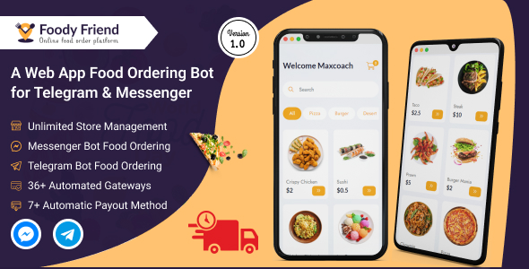 Foody Buddy – A SAAS primarily based mostly Web App Food Ordering Bot For Telegram And Messenger