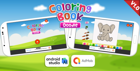 Coloring Guide Doodle – Coloring Guide Sport Android Studio Challenge with AdMob Commercials + Ready to Post