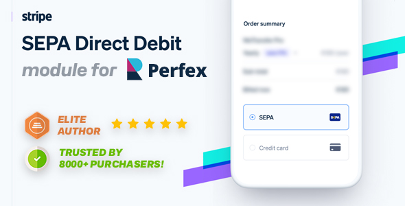 Stripe SEPA Direct Debit rate gateway for Perfex