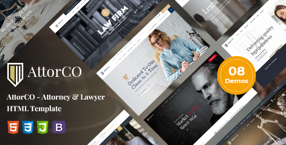 AttorCO – Attorney & Legal professionals HTML Template