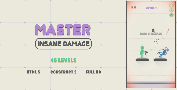 Master Insane Damage – HTML5 Game (Construct3)