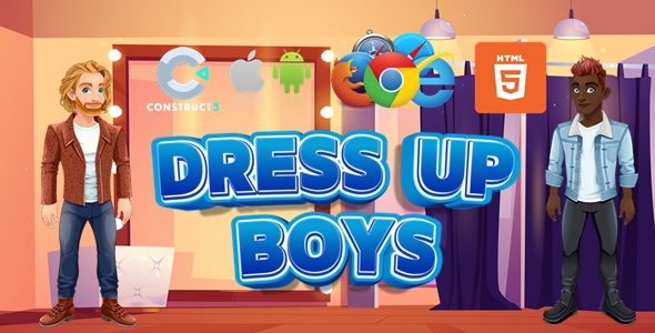 Costume Up Boys – Costume Up Game – HTML5/Desktop/Cellular (C3P)