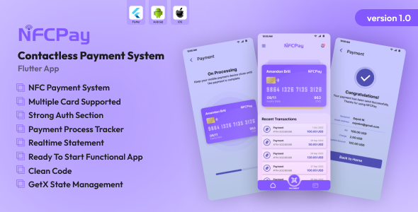 NFCPay – Contactless Price Draw Flutter App