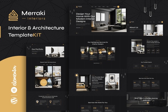 Merraki – Interiors & Architecture Elementor Template Equipment