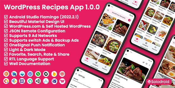 WordPress Recipes App