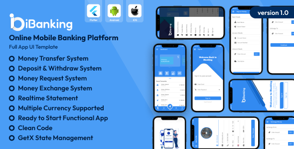 iBanking – Online Cell Banking Platform Flutter App