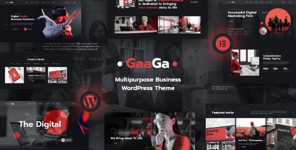 Gaaga – Artistic Company WordPress Theme