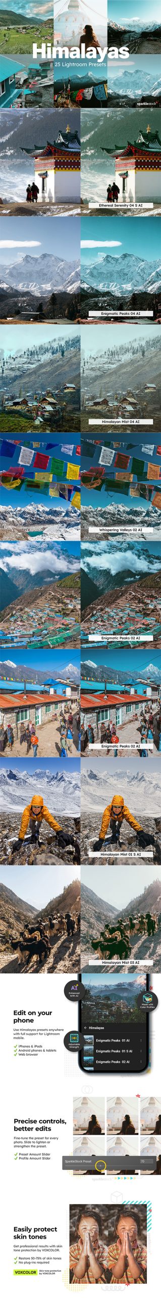 20 Himalayas Lightroom Presets