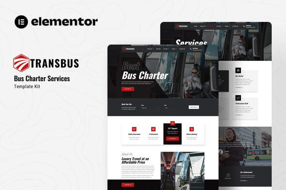 Transbus – Bus Charter Provider Elementor Template Kit