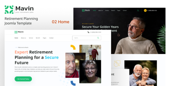 Mavin – Retirement Planning Joomla Template