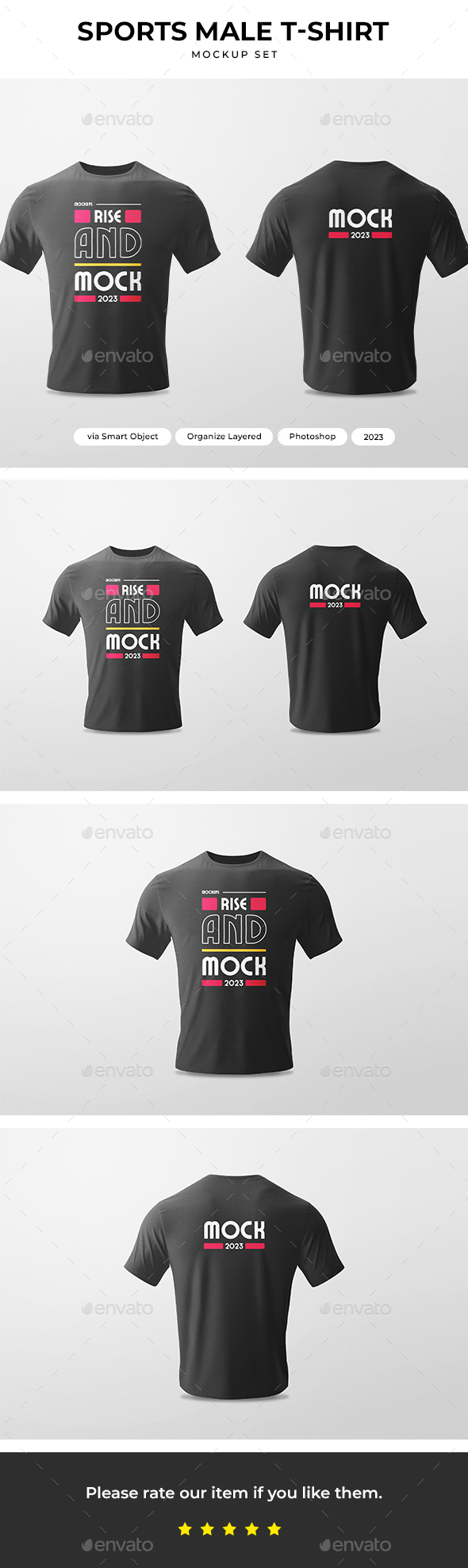 Sports Male T-Shirt Mockup