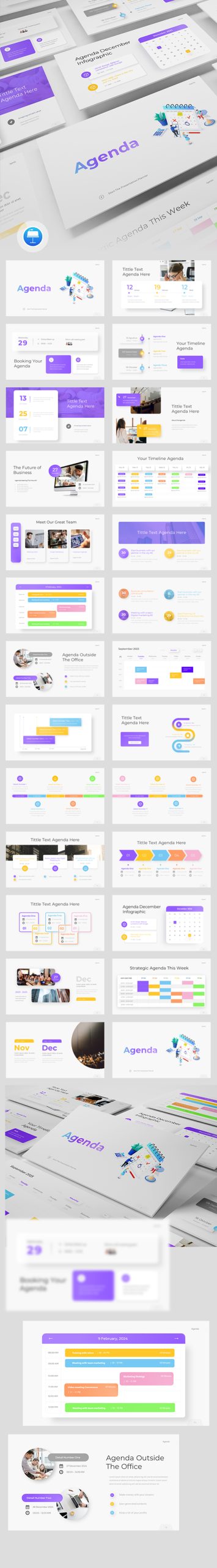 Agenda Planner Infographic Keynote Template