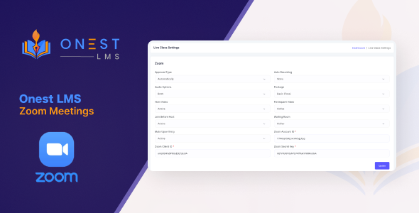 Onest LMS – ZoomMeeting Addon – Seamless Video Conferencing and     Collaboration