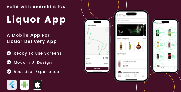 Liquor Offer – Flutter Cellular App Template