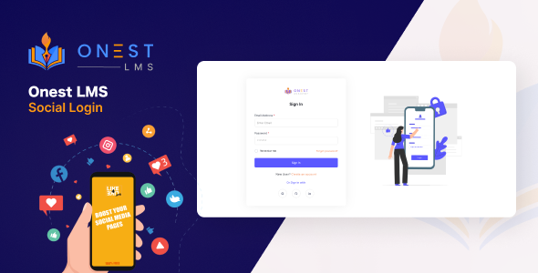 Onest LMS – SocialLogin Addon – Simplify Individual Authentication with Social     Media Integration