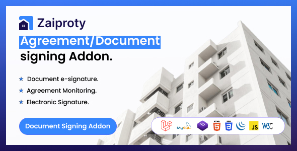 Zaiproty – Agreement/Doc signing Addon.