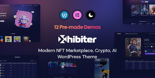 Xhibiter | NFT Market Crypto WordPress Theme