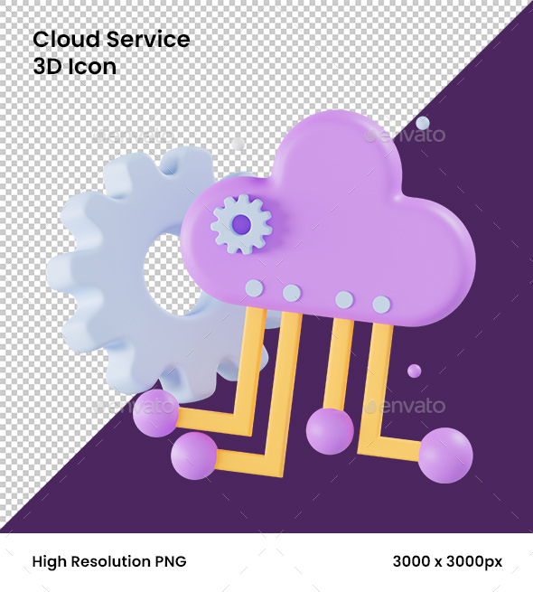 3D Icon Cloud Companies