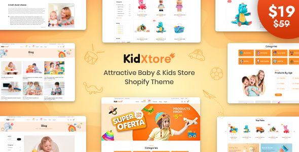 KidXtore – Toddler Shop and Kids Store Shopify Theme