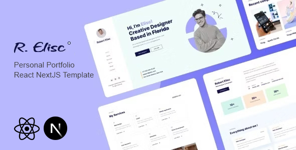 R.Elisc – Non-public Portfolio React Subsequent JS Template