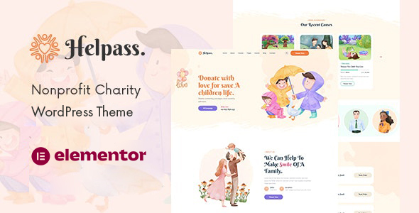 Helpass – Charity WordPress Theme