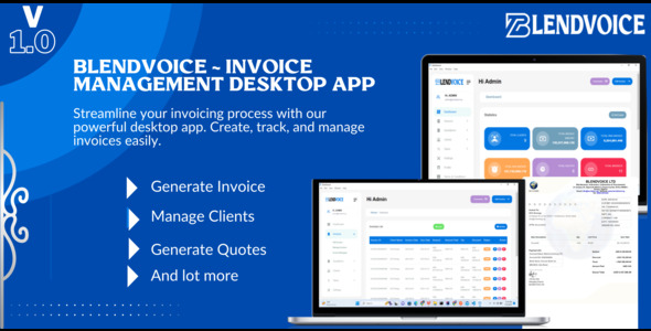 Blendvoice ~ Invoice Administration Desktop App