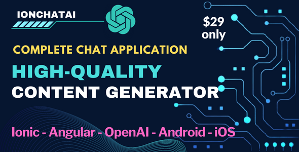 Elephantine Manufacturing Keen AI Chat Application Ionic 7 and Angular 16 (ChatGPT, OpenAI)