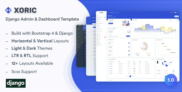 Xoric – Django Admin & Dashboard Template