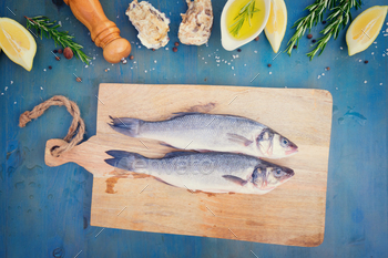 fresh sea fish preparation