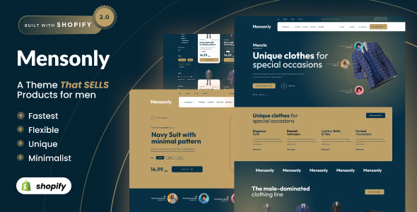 Mensonly – Shopify 2.0 Attire Shop Theme