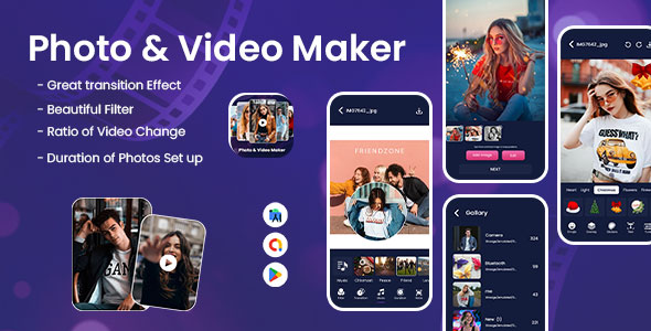 Photo Video Maker With Tune – Tune Video Attach Maker – Video Editor – Photo to Video Maker