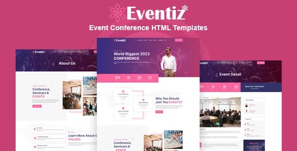 Eventiz – Match Conference HTML Templates