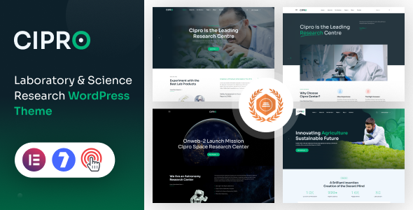 Cipro – Laboratory & Science Be taught WordPress Theme