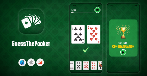 GuessThePocker – Poker iOS Game – Card Game