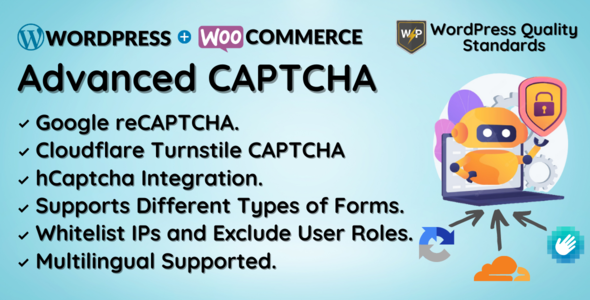 WooCommerce Developed CAPTCHA – Google Cloudflare hCaptcha