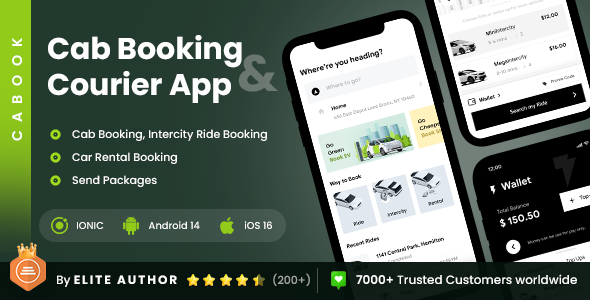 Cab Booking & Bundle Sending App | Cabook