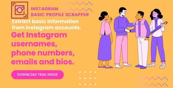 Instagram General Profile Scrapper for Windows, Linux and MacOs