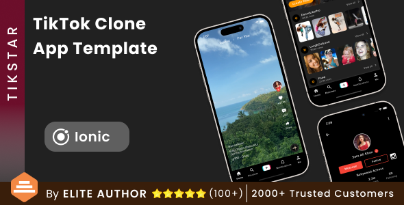 TikTok Clone App Template in Ionic – Rapid Video Growing App Template in Ionic