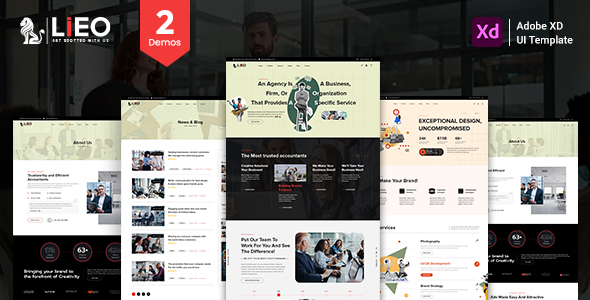 LIEO – Industry Consulting Adobe XD Template