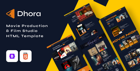 Dhora – Film Production & Film Studio HTML Template