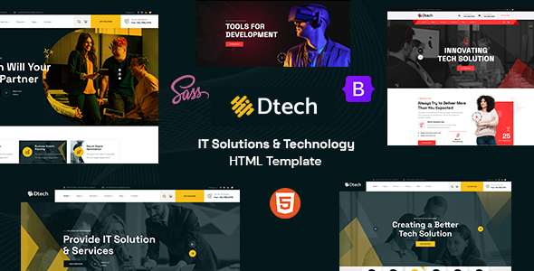 Dtech – Technology & IT Solutions HTML Template