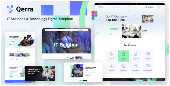 Qerra – IT Alternate choices & Expertise Figma Template