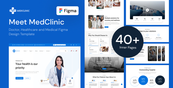 MedClinic – Doctor, Healthcare and Scientific Figma Bear Template