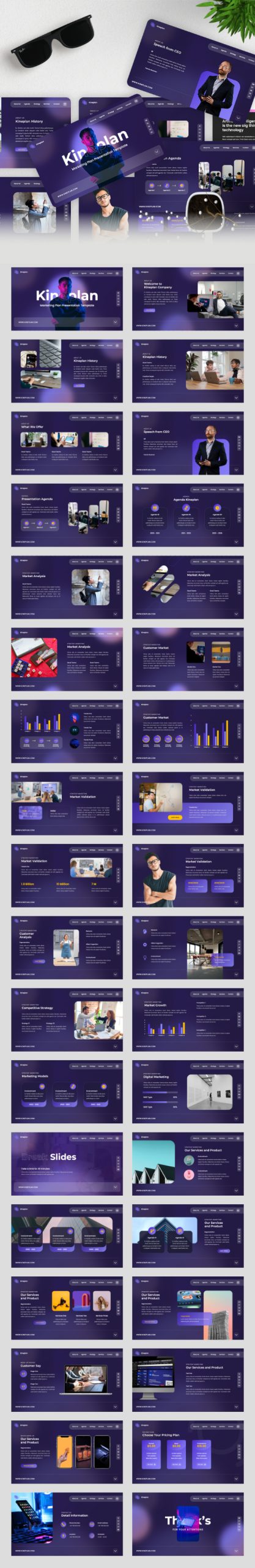 Kineplan – Market Knowing PowerPoint Template