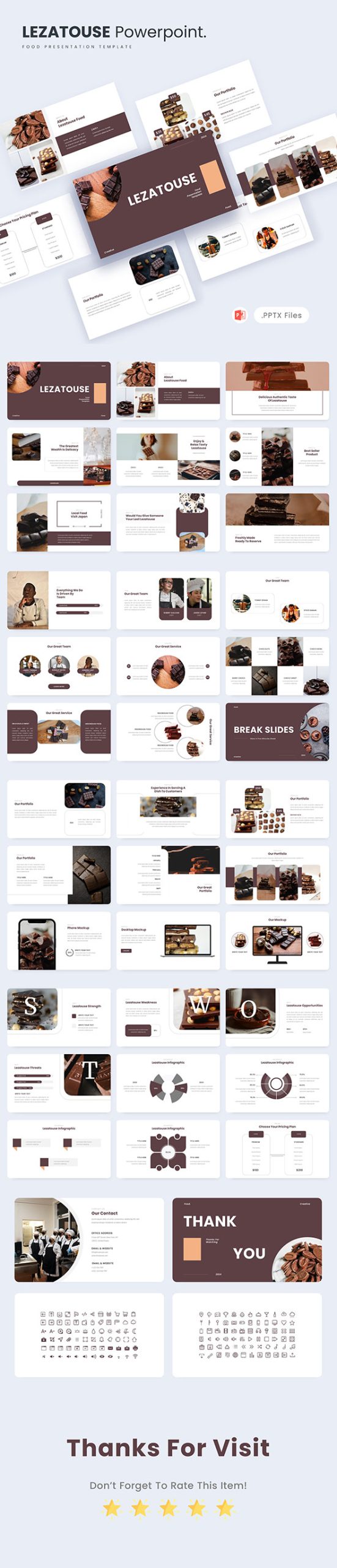 Lezatouse – Food PowerPoint Template